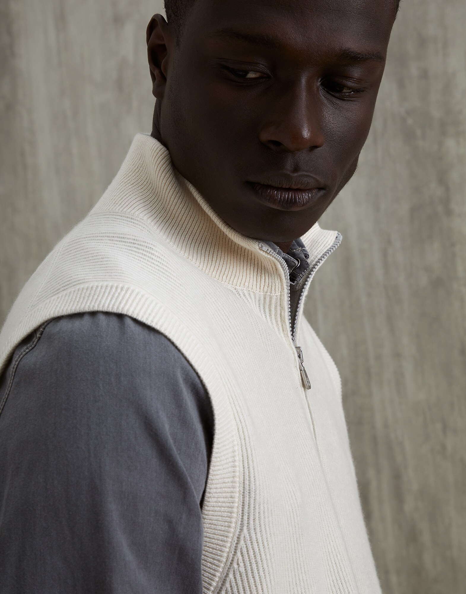 Zip Neck Sweater - Detail view