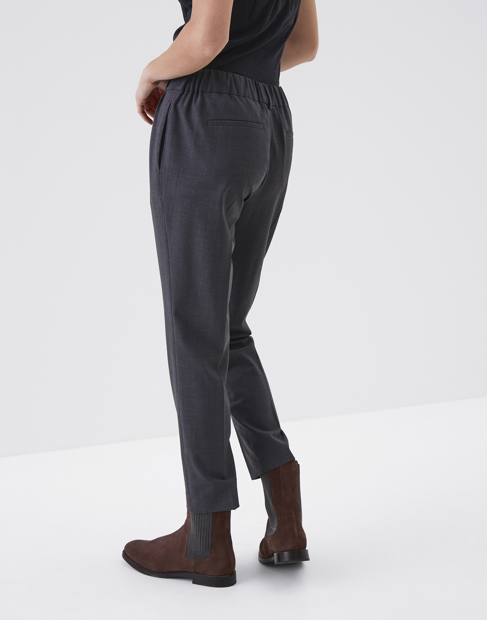 Trousers Lignite Woman 1 - Brunello Cucinelli