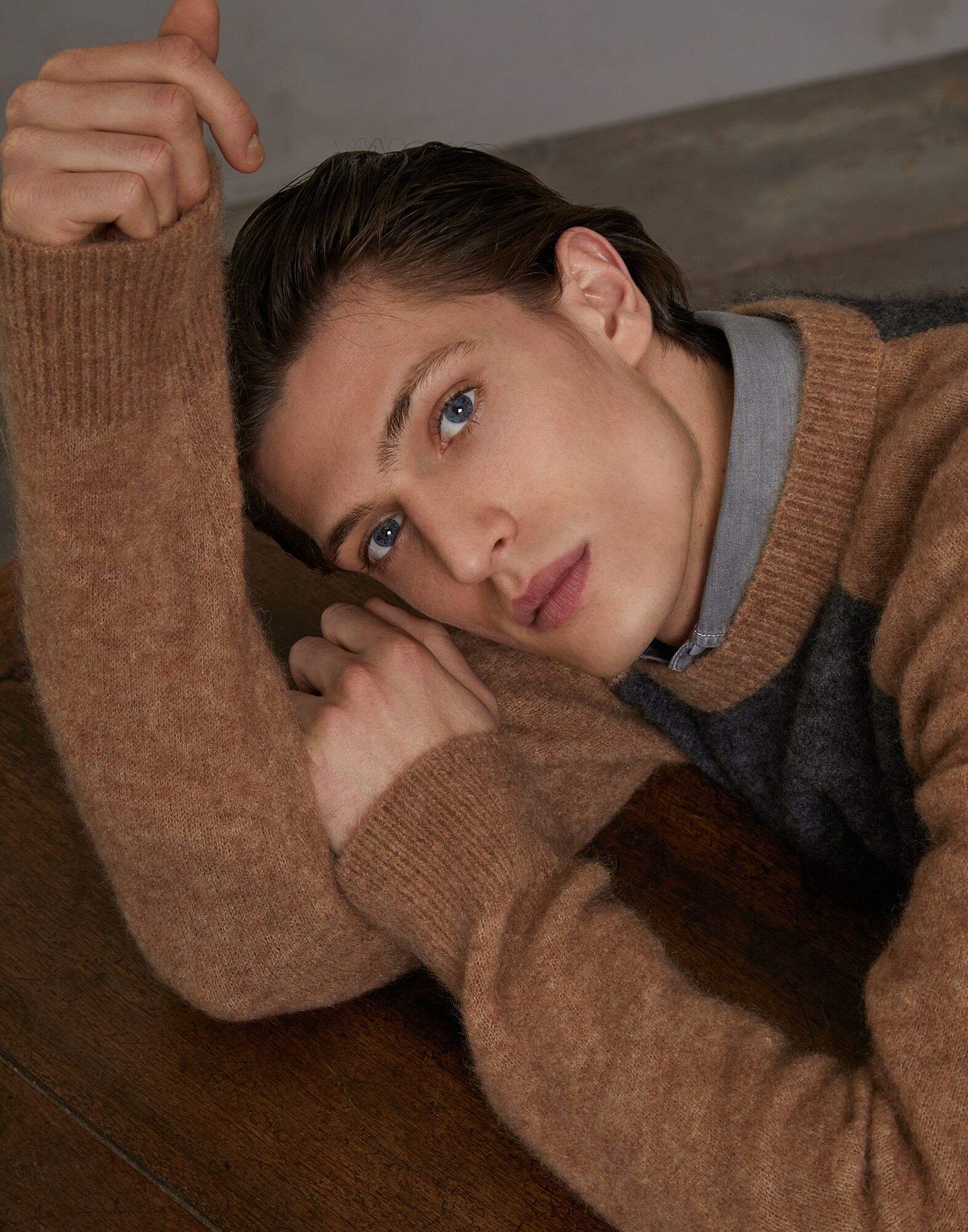 Crewneck Sweater Lead Man 2 - Brunello Cucinelli
