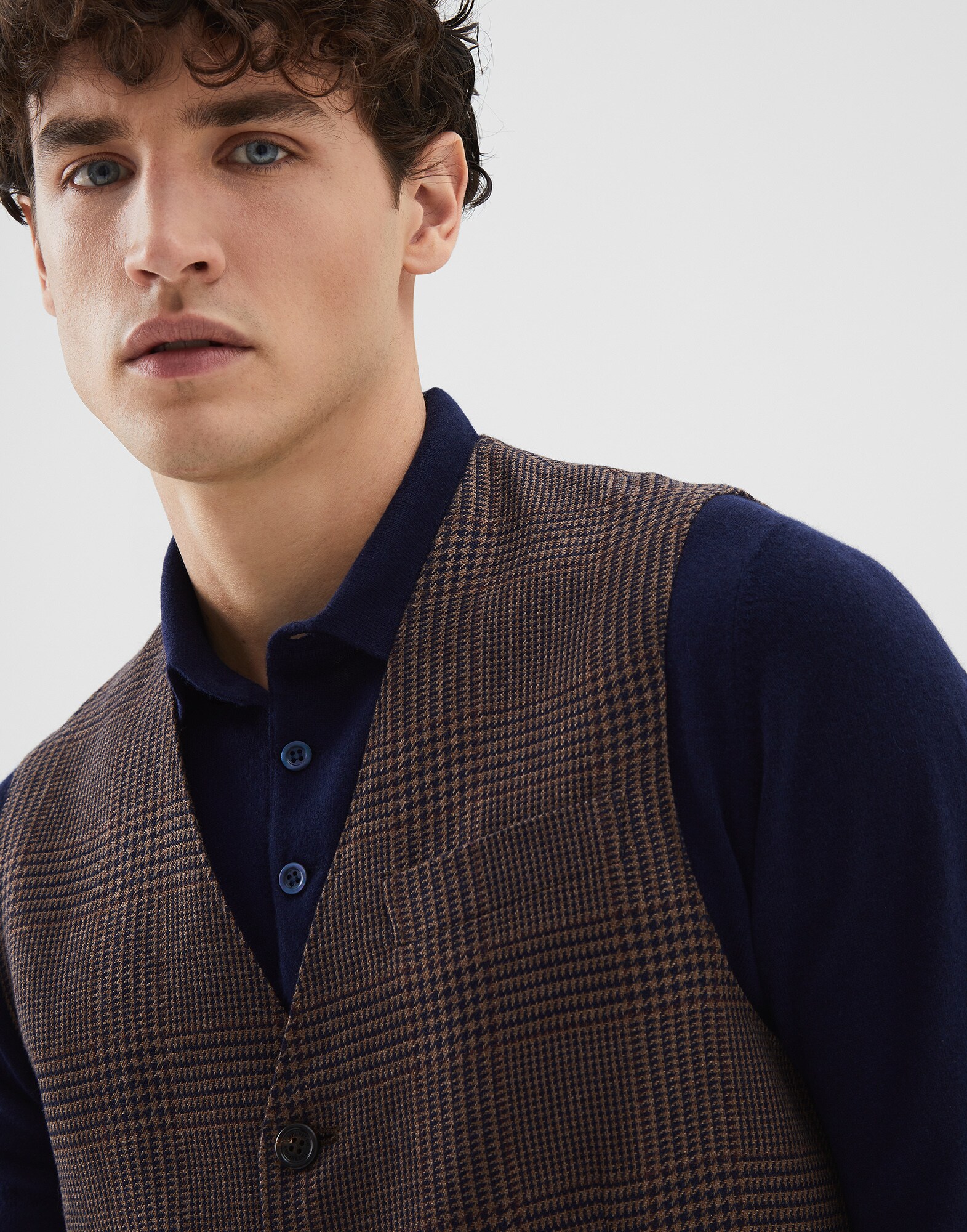 Vest Brown Man 3 - Brunello Cucinelli