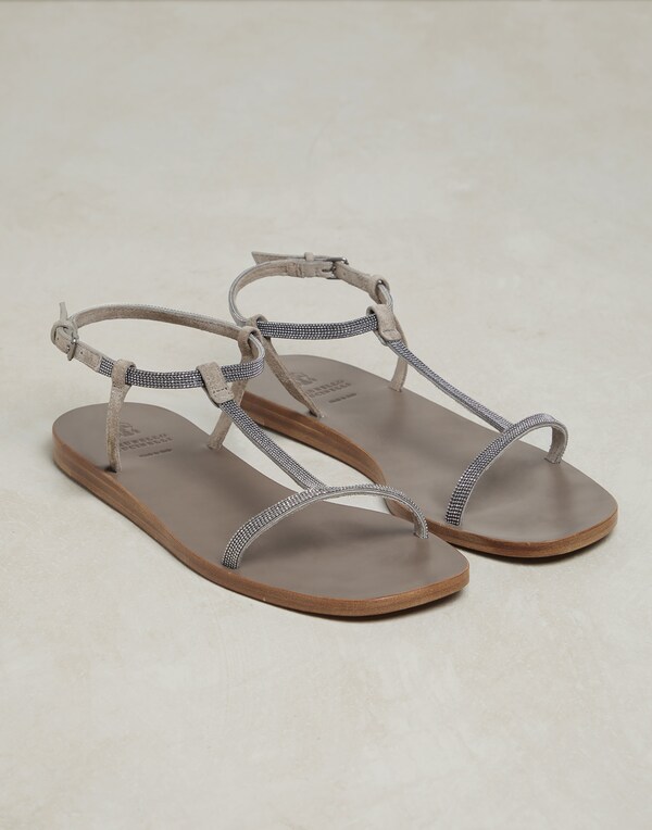 Leather sandals Mud Woman - Brunello Cucinelli