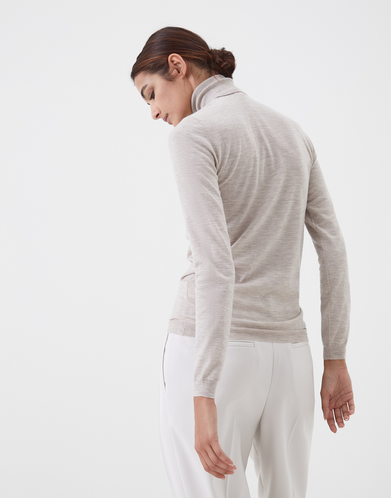 High Neck Sweater - Back