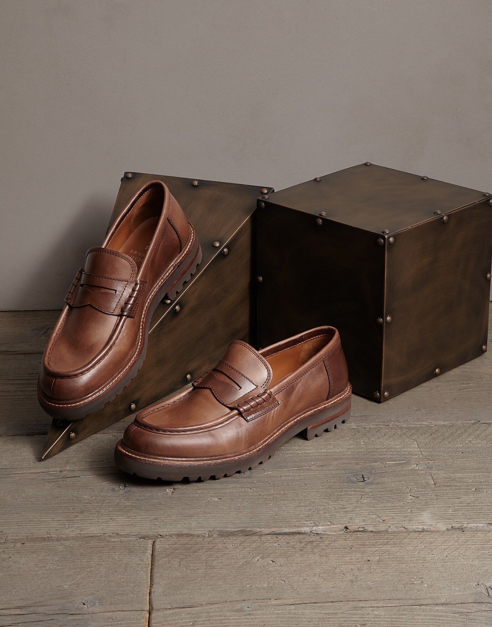 Mocassino Corteccia Uomo 0 - Brunello Cucinelli