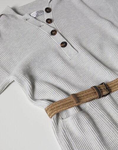 Cotton knit playsuit Fog Girl - Brunello Cucinelli 