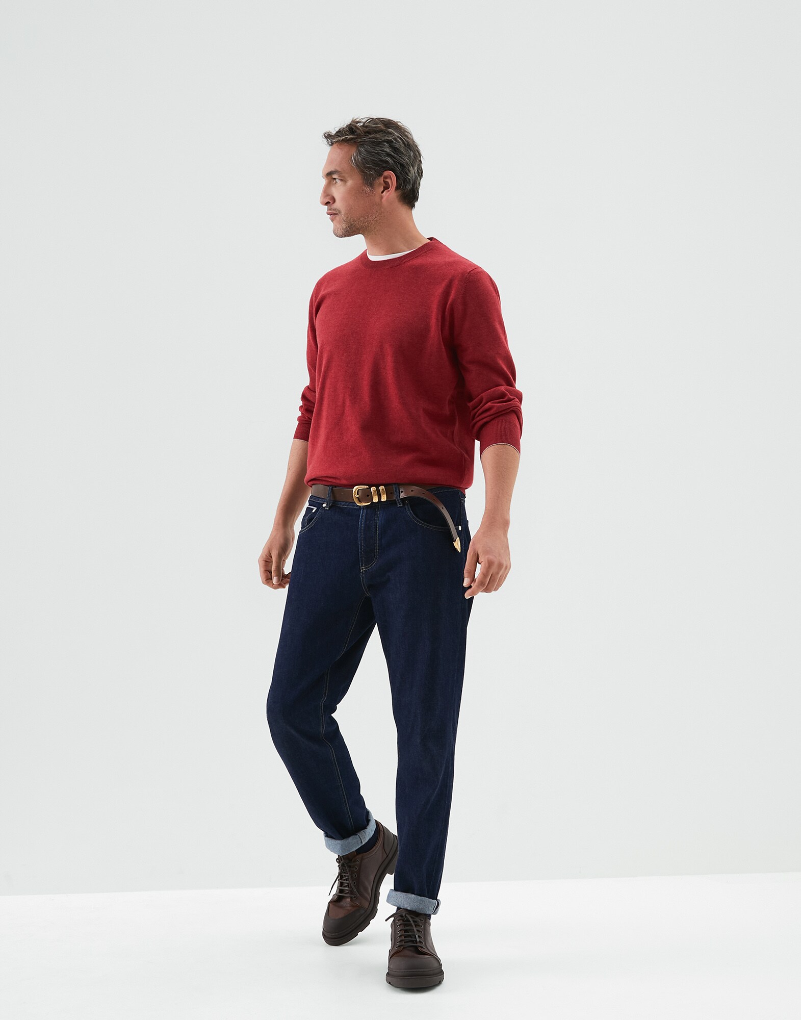 Pullover mit Rundhalsausschnitt - Komplettansicht