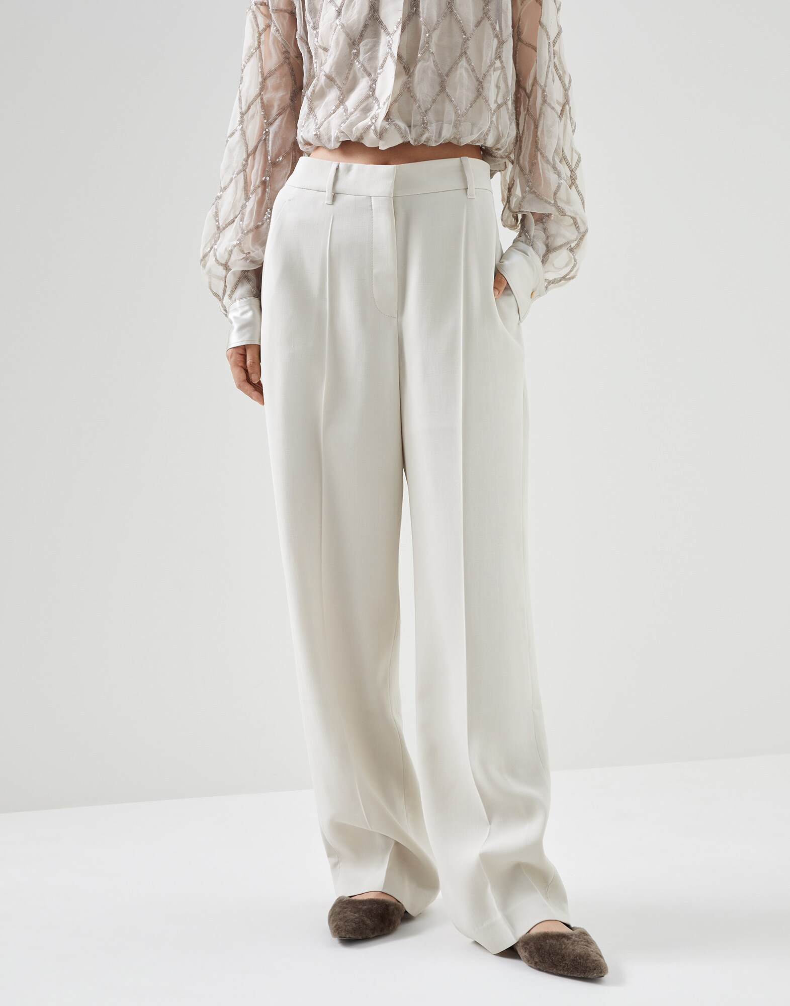 Loose tailored trousers