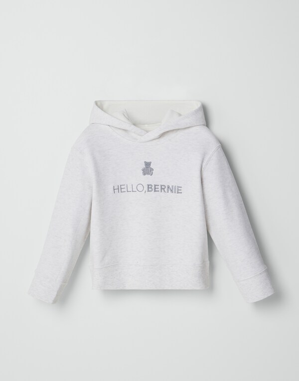 Bernie-Sweatshirt aus Baumwolle Hellgrau Baby Capsule - Brunello Cucinelli