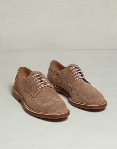 Derbies en daim Tabac Homme - Brunello Cucinelli