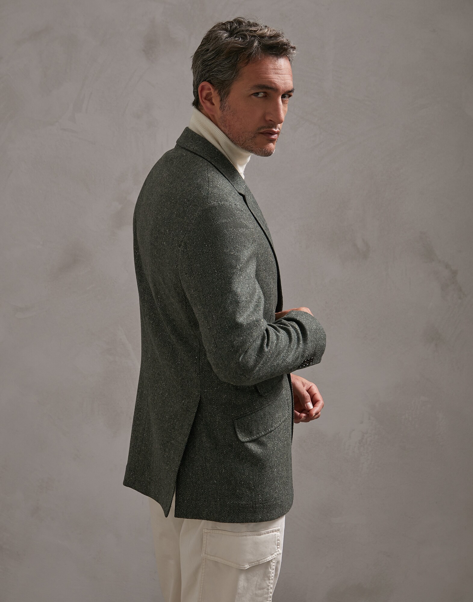 Single Breasted Blazer - Back view