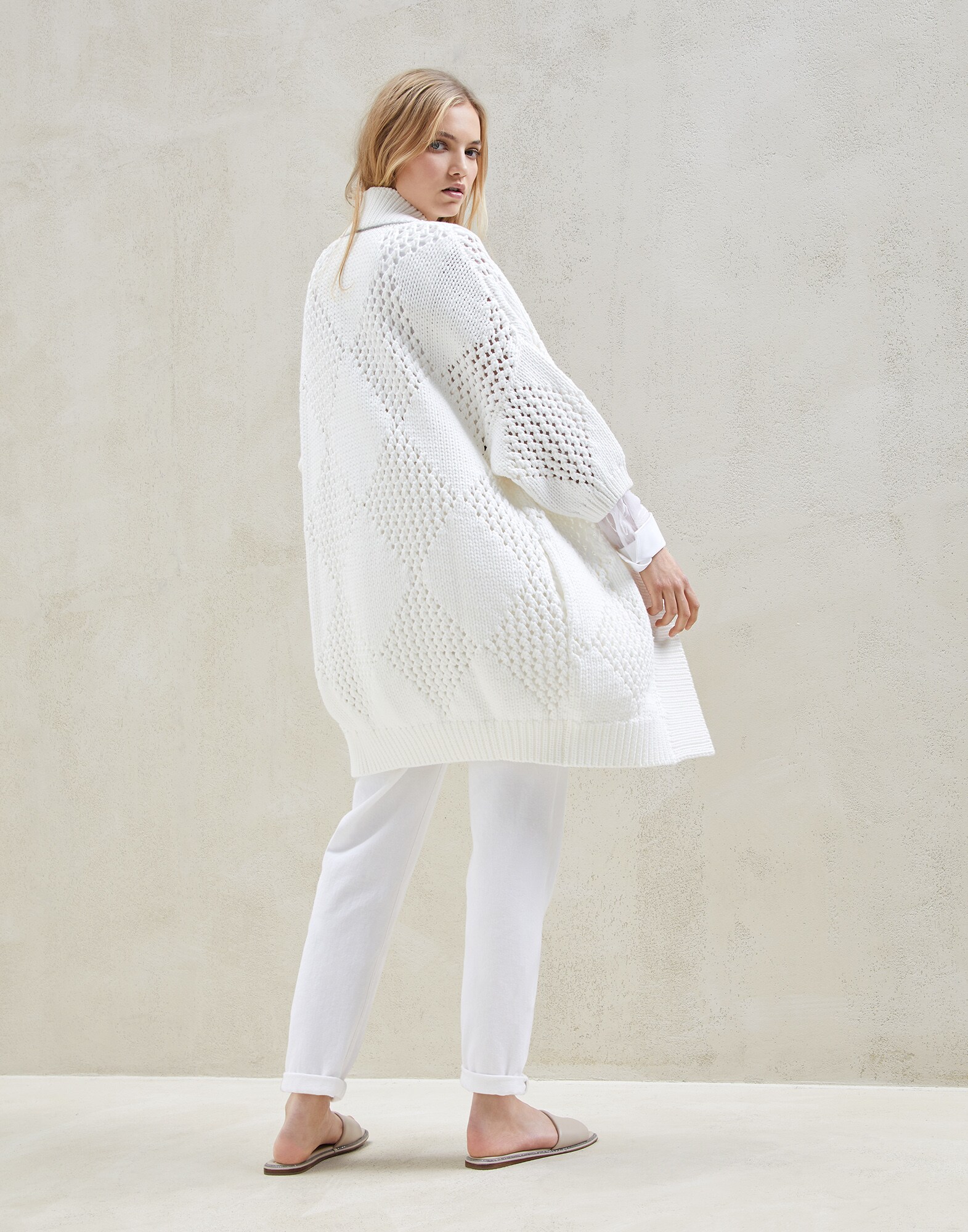 Outerwear-style Cardigan - Back view