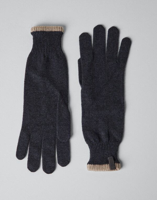 Knit gloves Lignite Woman - Brunello Cucinelli 
