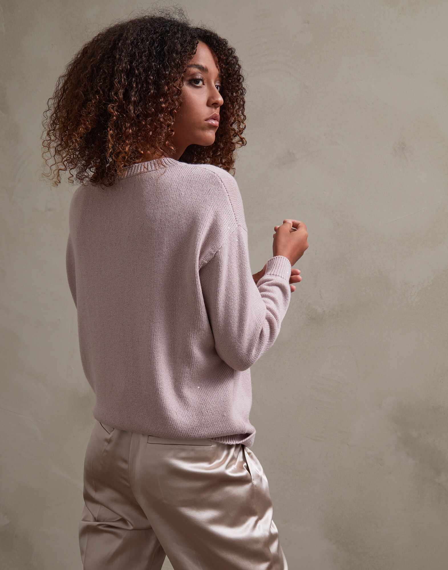 V-neck Sweater - Back view