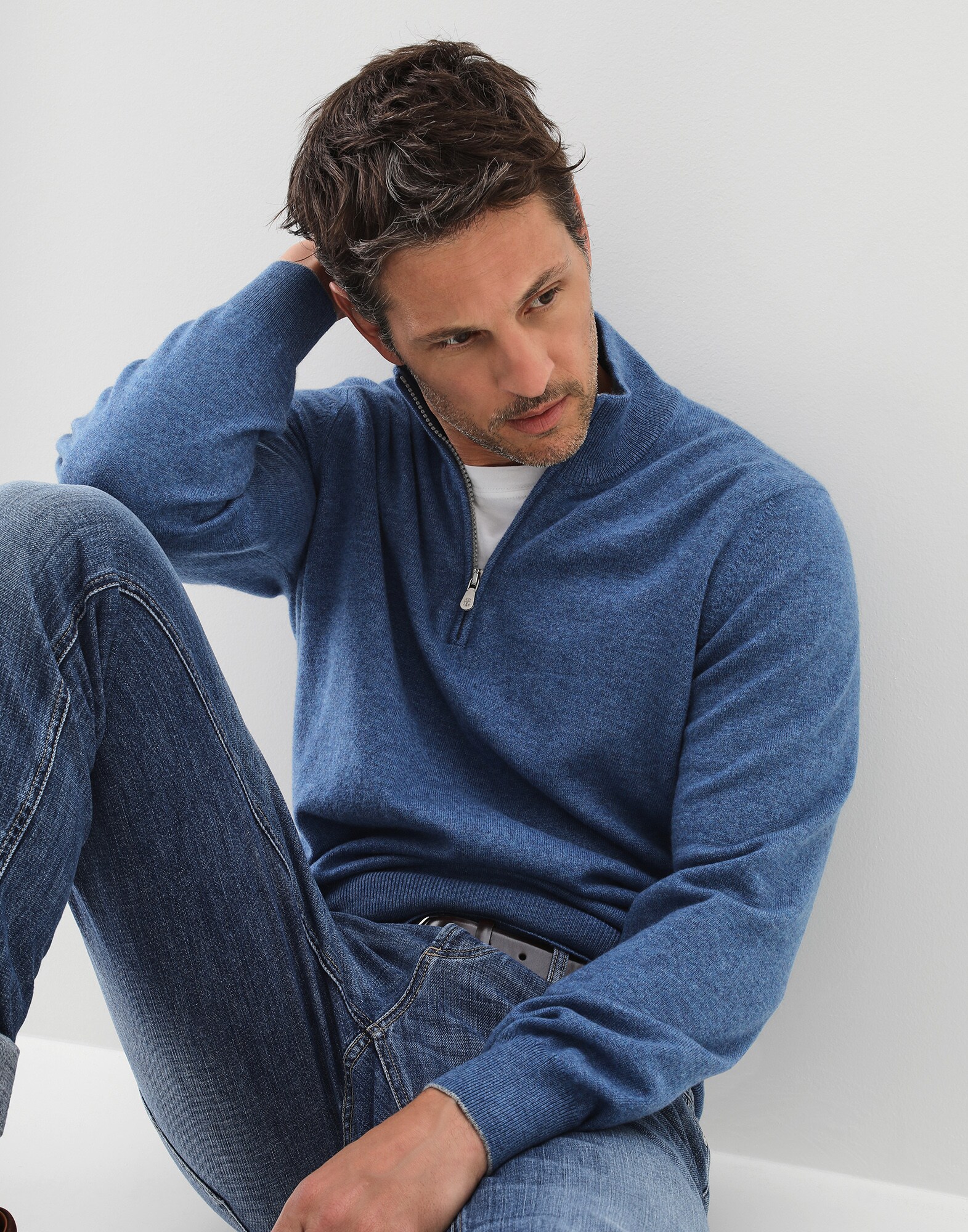 High Neck Sweater Waves Man 4 - Brunello Cucinelli