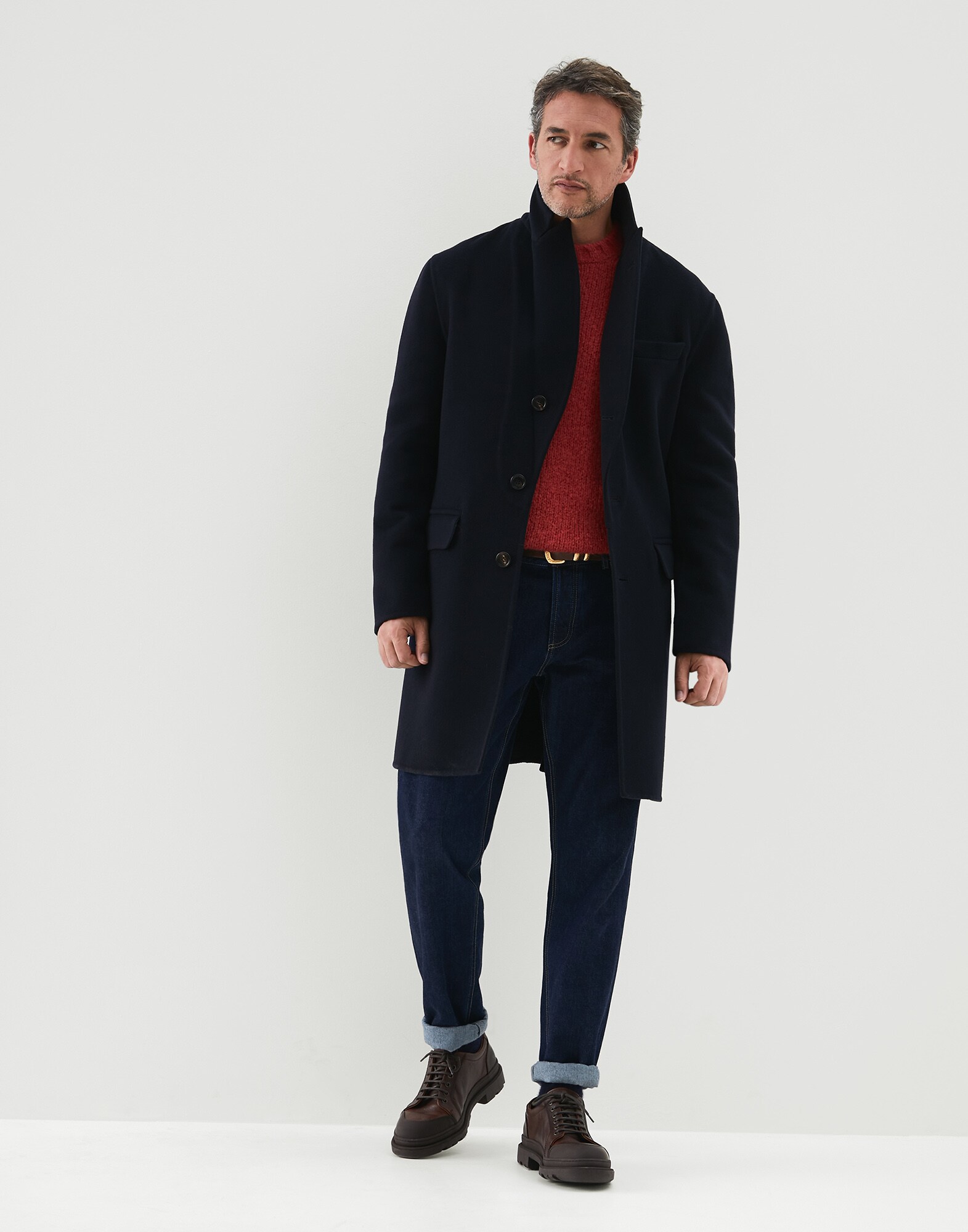 Coat Navy Blue Man 4 - Brunello Cucinelli