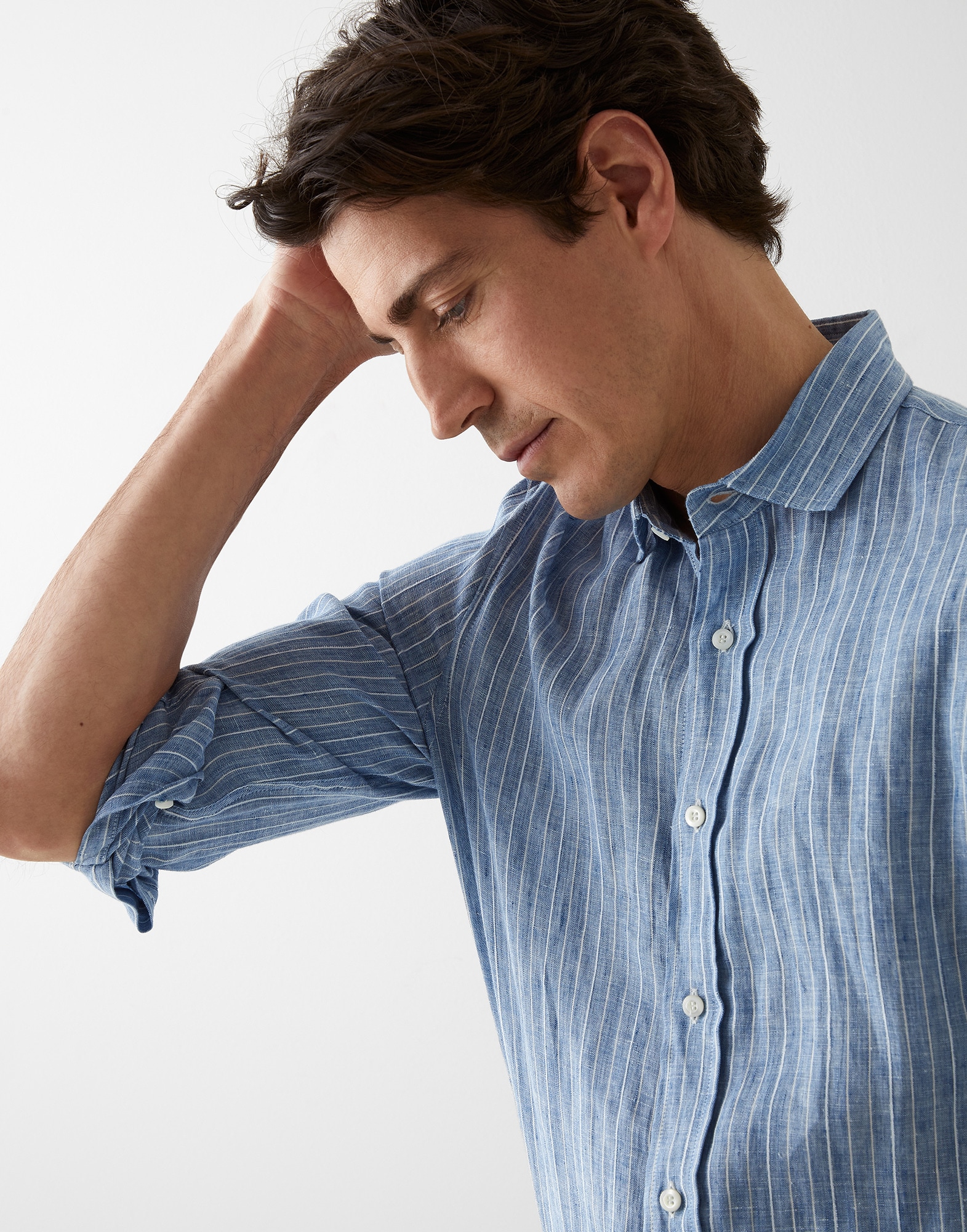 Linen shirt Azure Man - Brunello Cucinelli