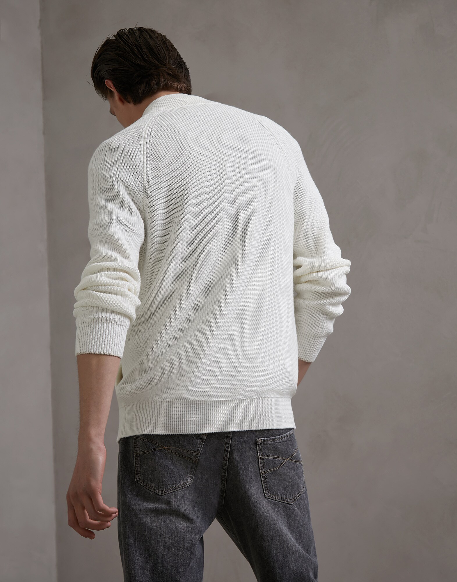 Zip-front Cardigan - Back