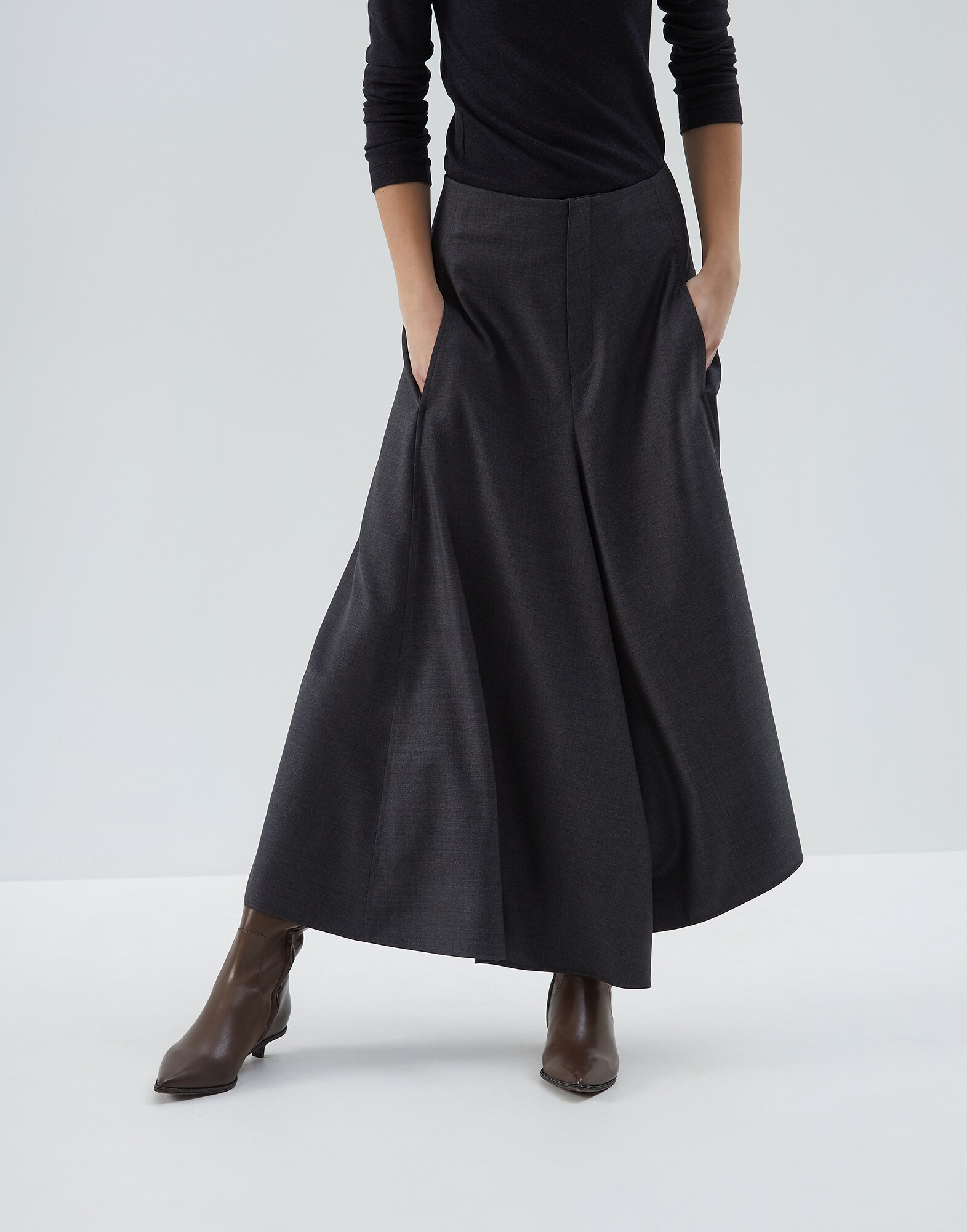 Trousers Lignite Woman 1 - Brunello Cucinelli