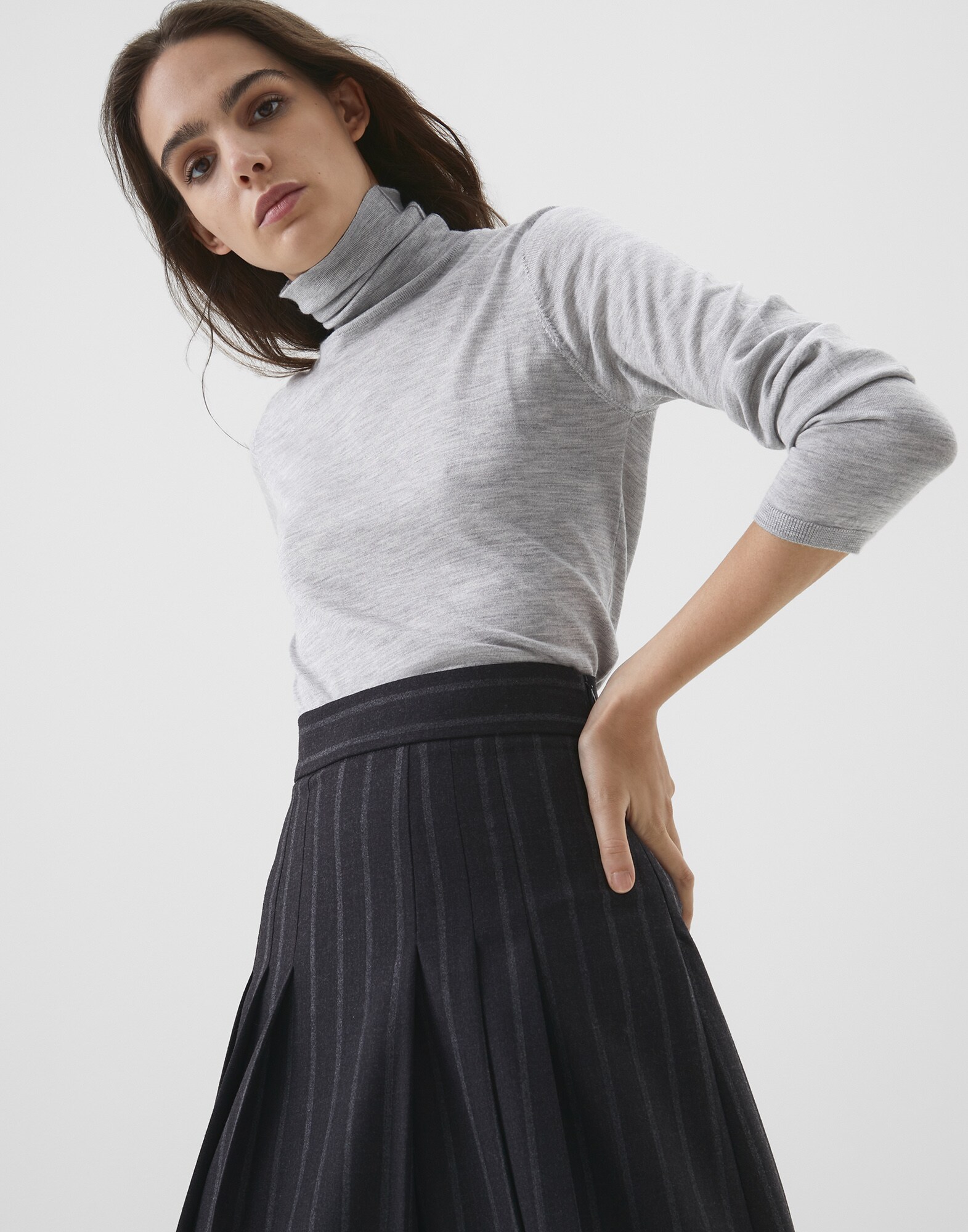 High Neck Sweater - Editorial view