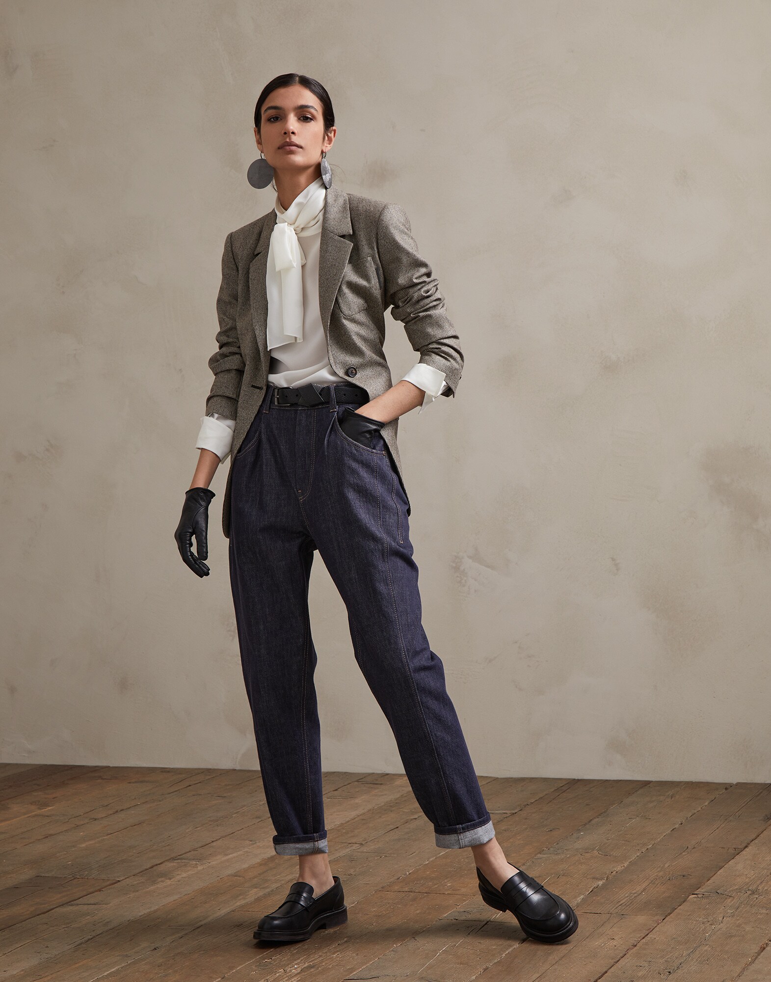 Jeanshose Jeansblau Damen 3 - Brunello Cucinelli