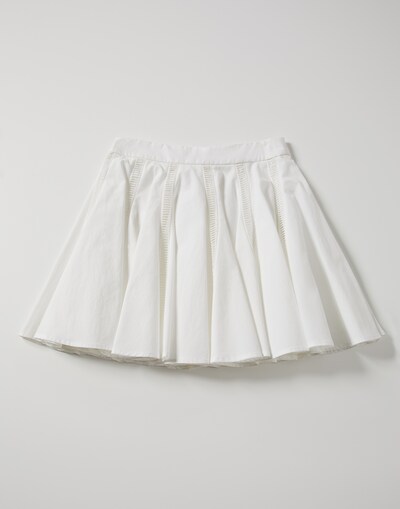 Poplin skirt White Girl - Brunello Cucinelli 