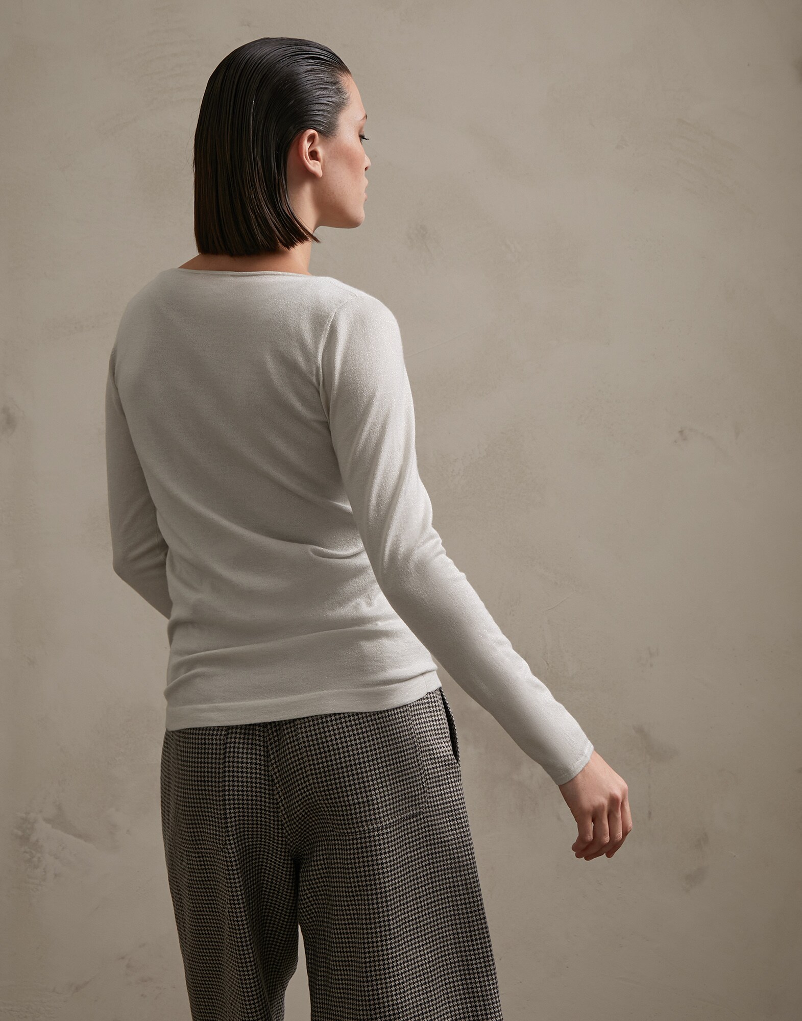 Pull Ras-de-cou Riz Femme 1 - Brunello Cucinelli