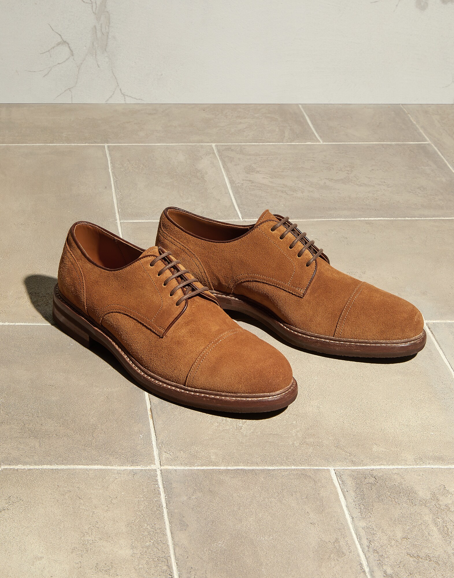 Derby with toecap Rum Man - Brunello Cucinelli