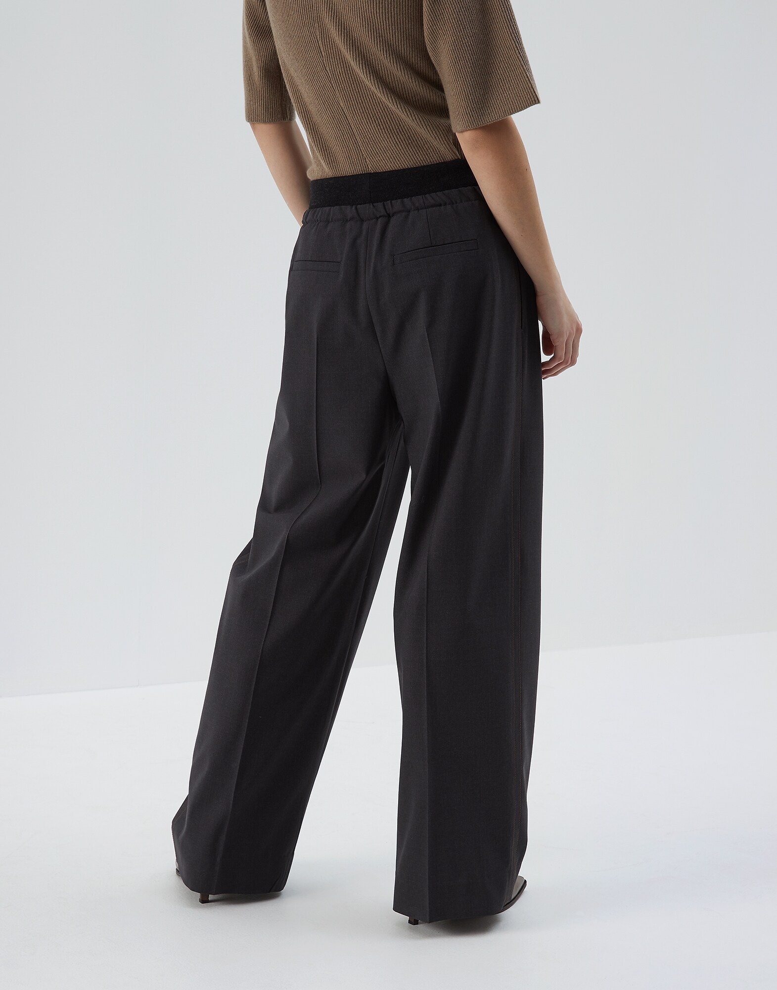 Pantalones Antracita Mujer 1 - Brunello Cucinelli