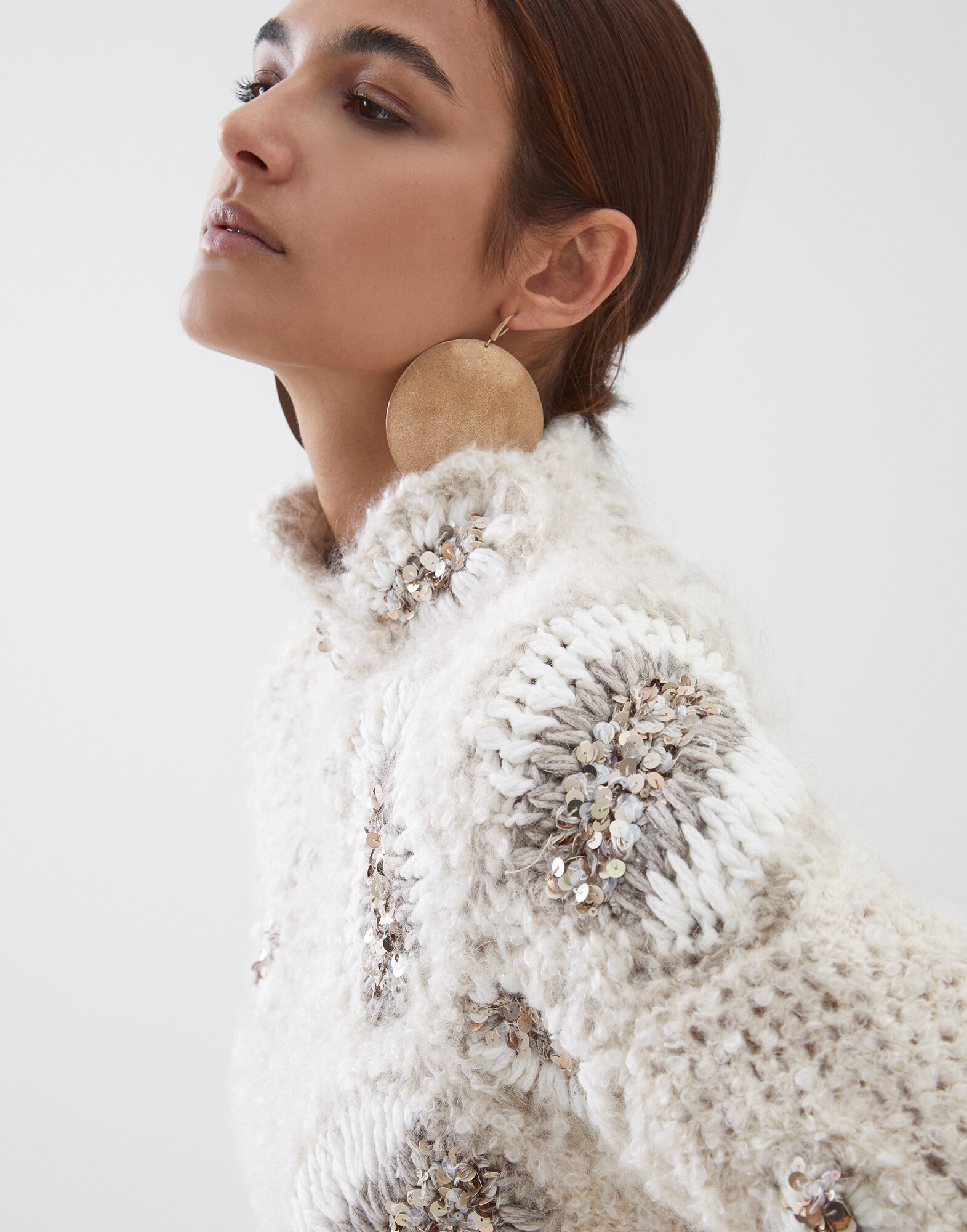 Pullover mit Stehkragen - Detail