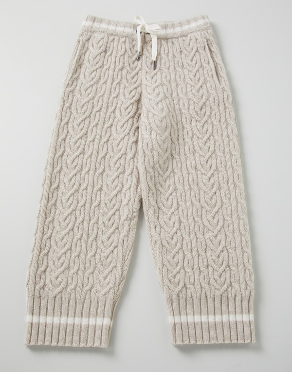 Cashmere knit trousers Buff Girl - Brunello Cucinelli 