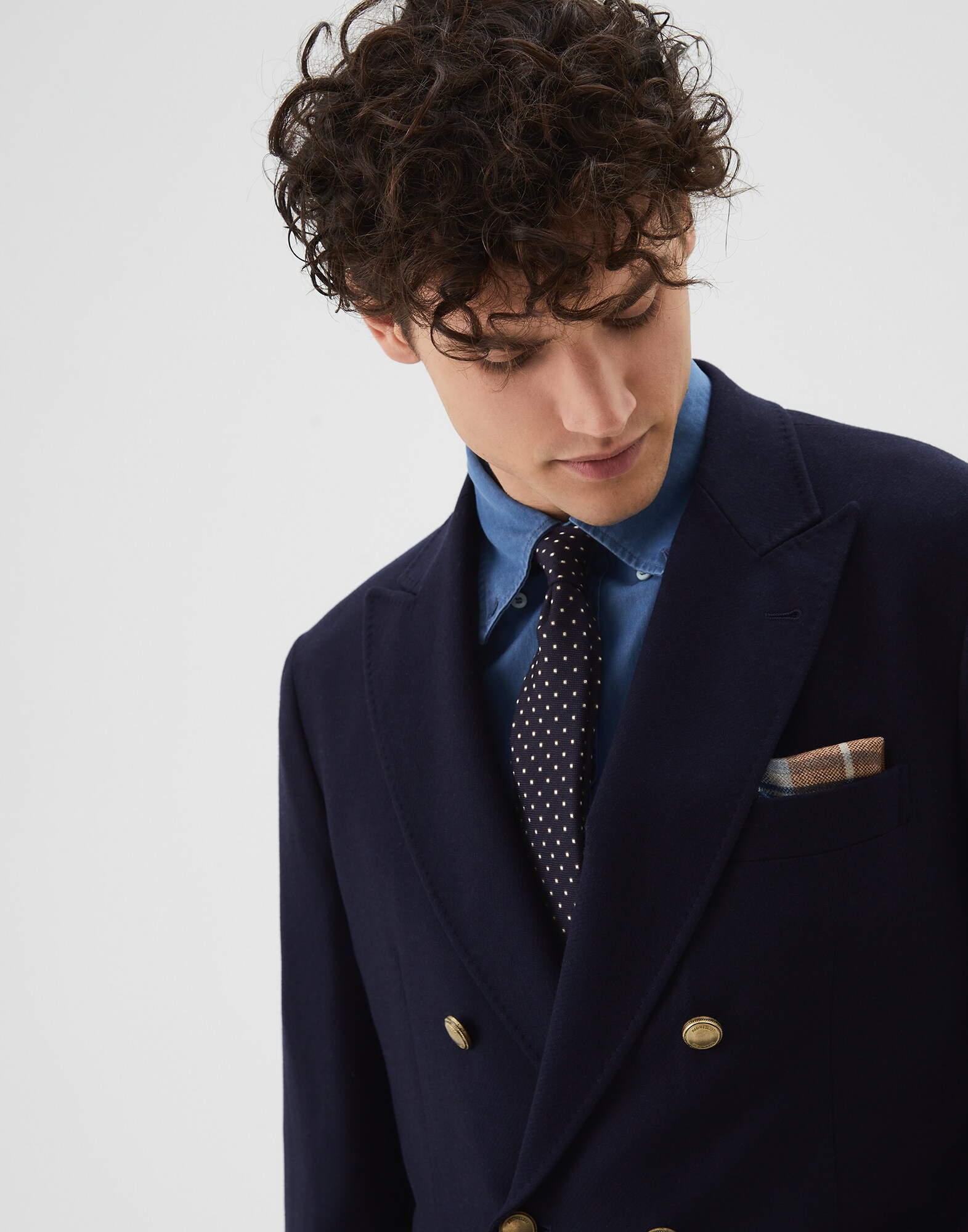 Tie Navy Blue Man 3 - Brunello Cucinelli