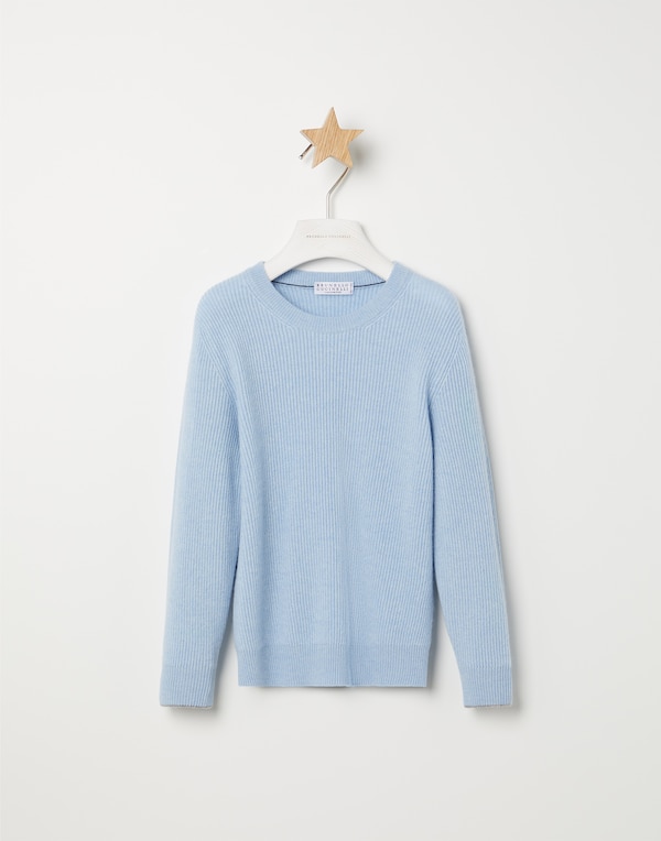 Cashmere sweater Sky Blue Boy - Brunello Cucinelli 