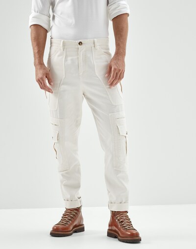 Gabardine trousers Off-White Man -
                        Brunello Cucinelli
                    