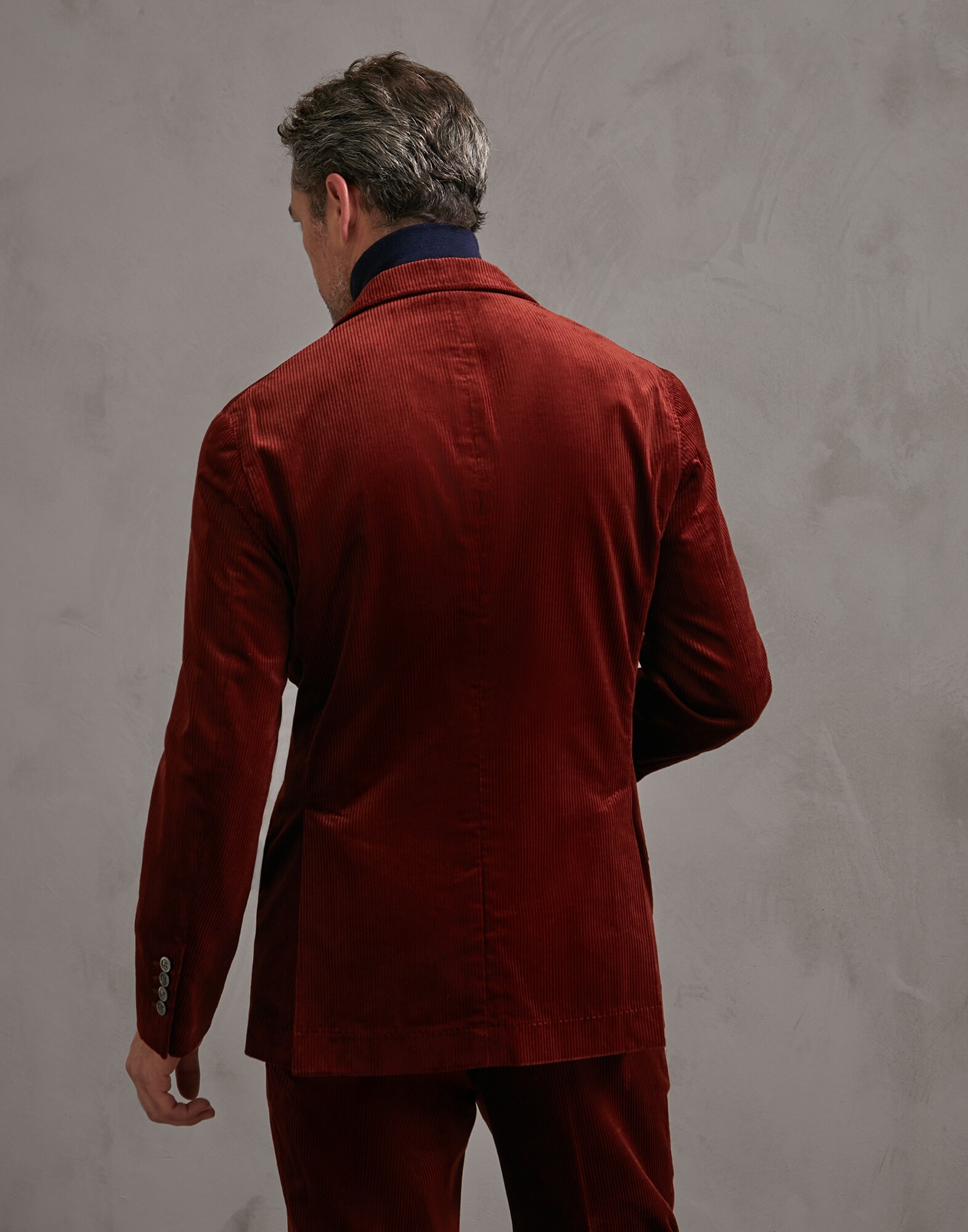Chaqueta de Botonadura Simple Quemado Hombre 1 - Brunello Cucinelli