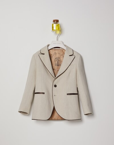 Smoking-Sakko Beige Jungen - Brunello Cucinelli