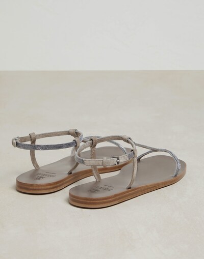 Sandals with Fastening - Back view