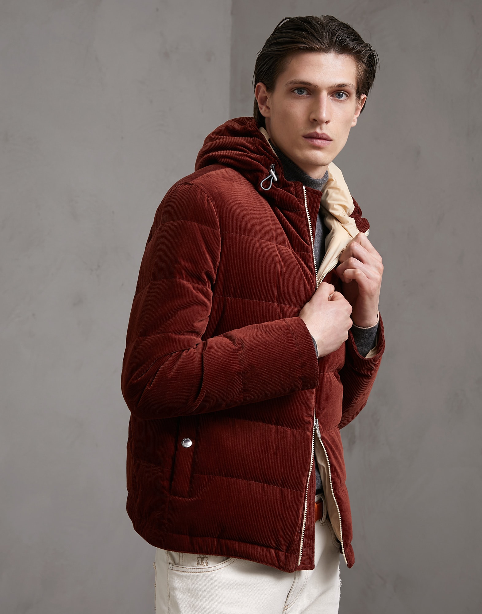 Daunenjacke aus Samt
