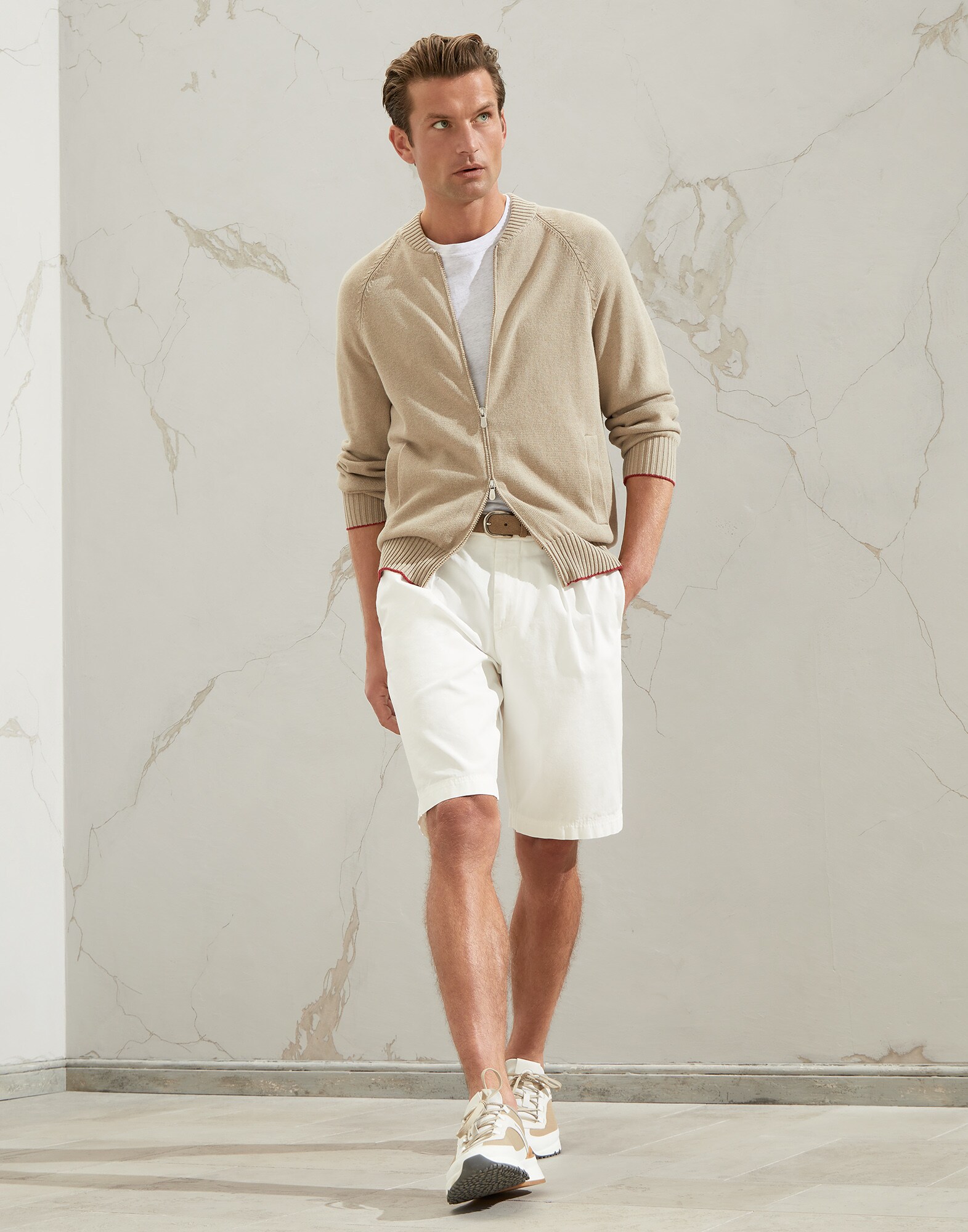 Zip-front Cardigan - Look