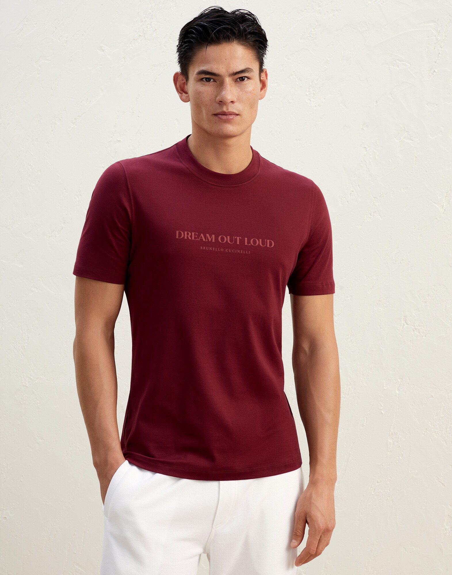 BRUNELLO CUCINELLI】襟付き リボン付き Tシャツ 半袖 薄手 - agedor.ma