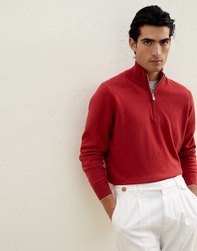 Zip Neck Sweater - Editorial view