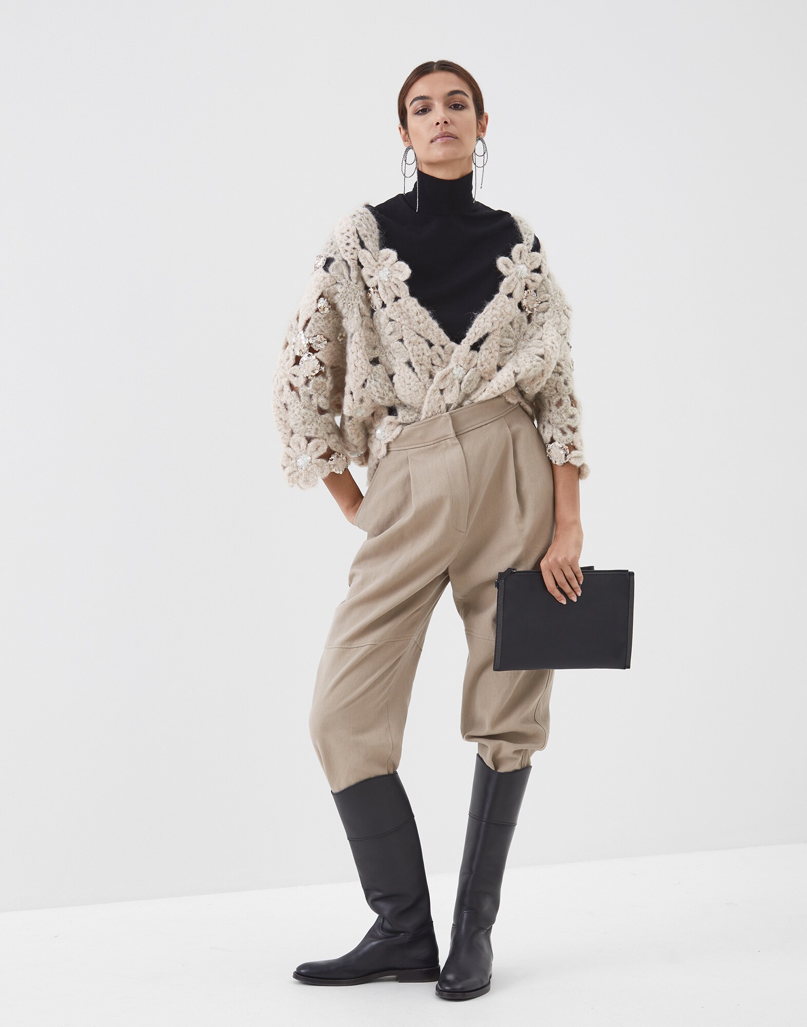 High Neck Sweater - Look