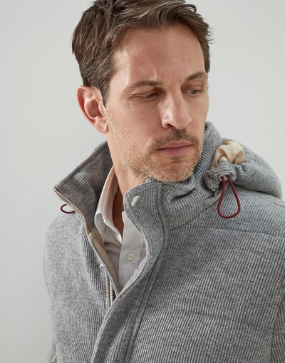 Knit Down Jacket - Detail view
