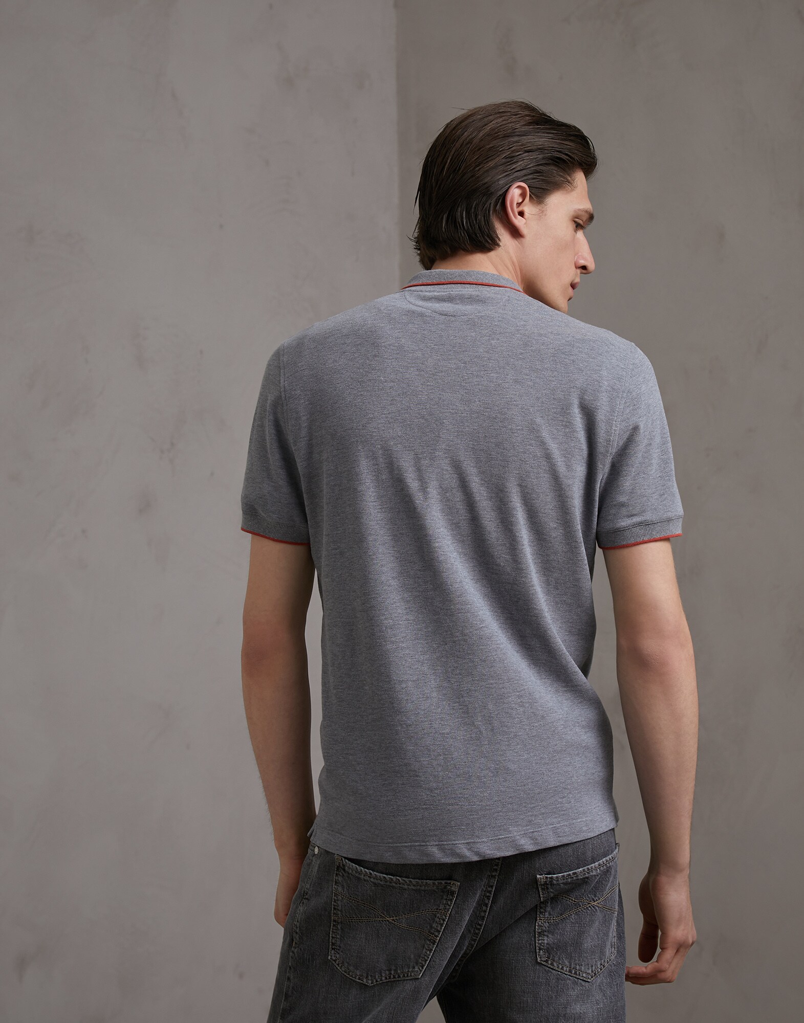 Polo Medium Grey Man 2 - Brunello Cucinelli