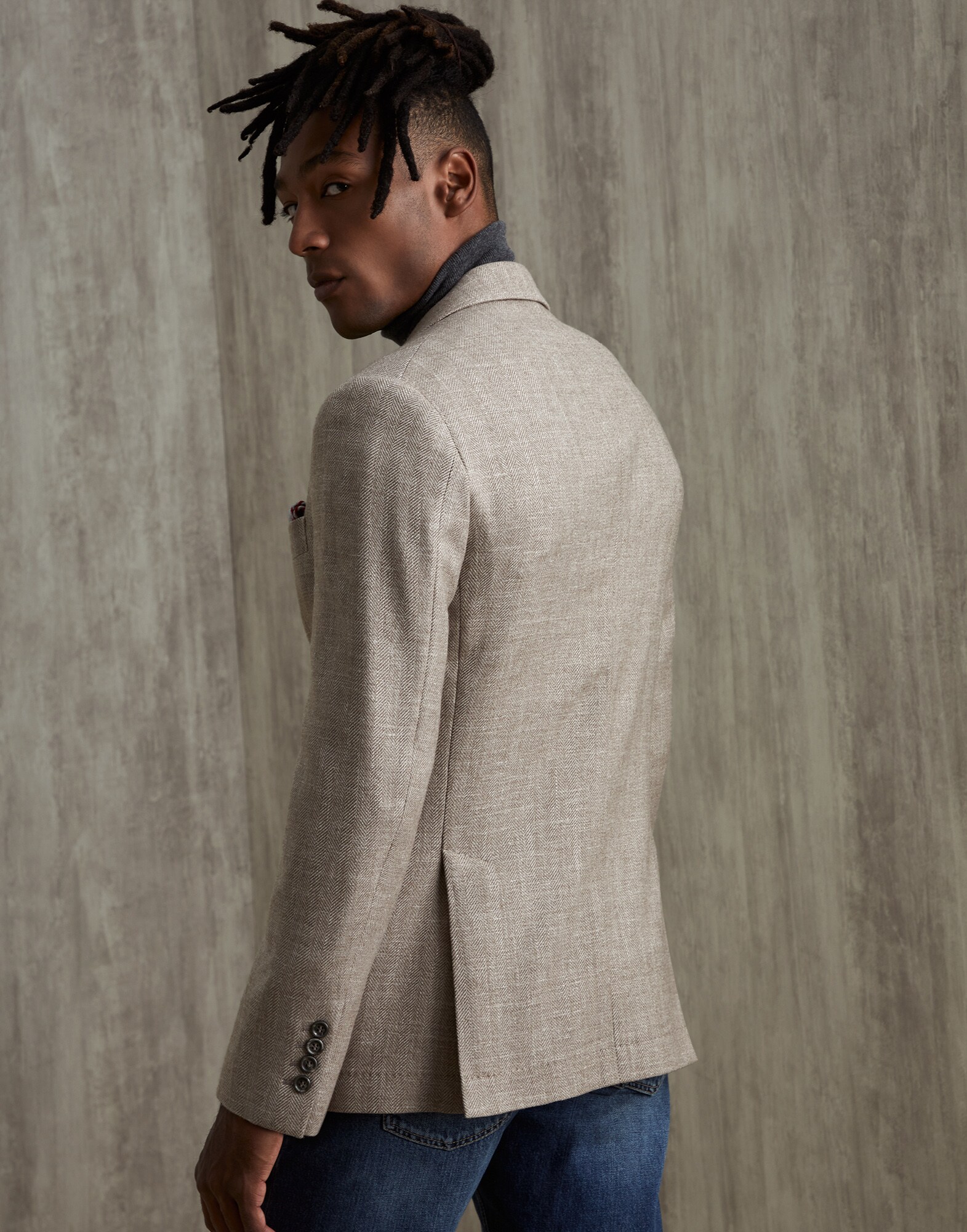 Single Breasted Blazer - Back view