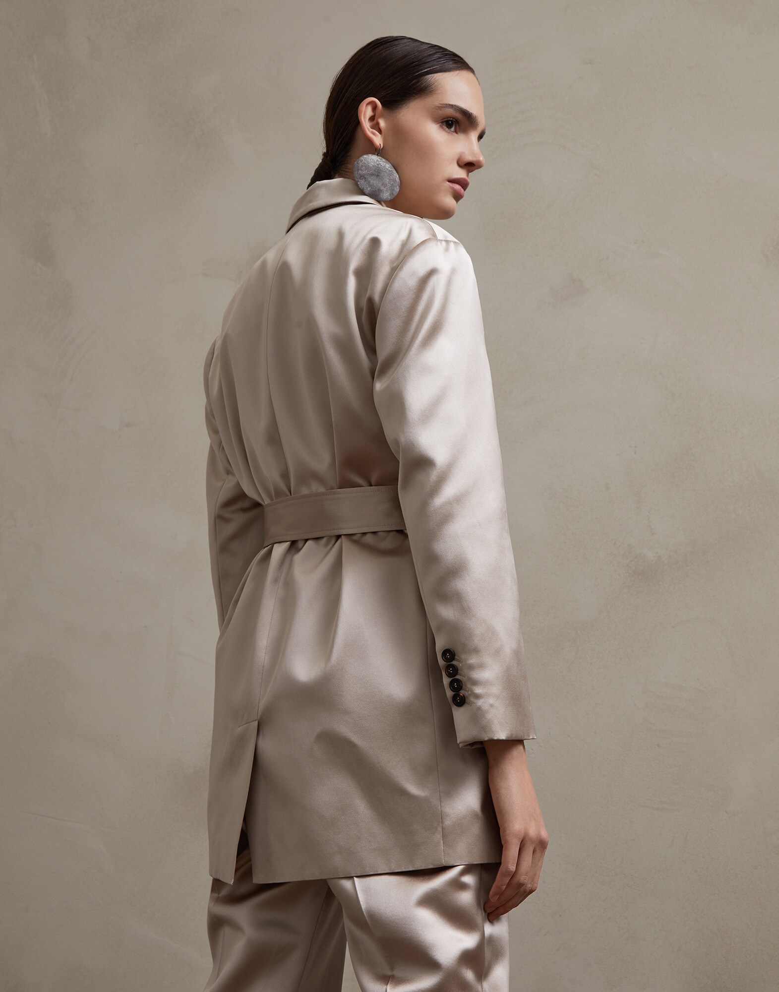 Blazer Warm Beige Woman 1 - Brunello Cucinelli