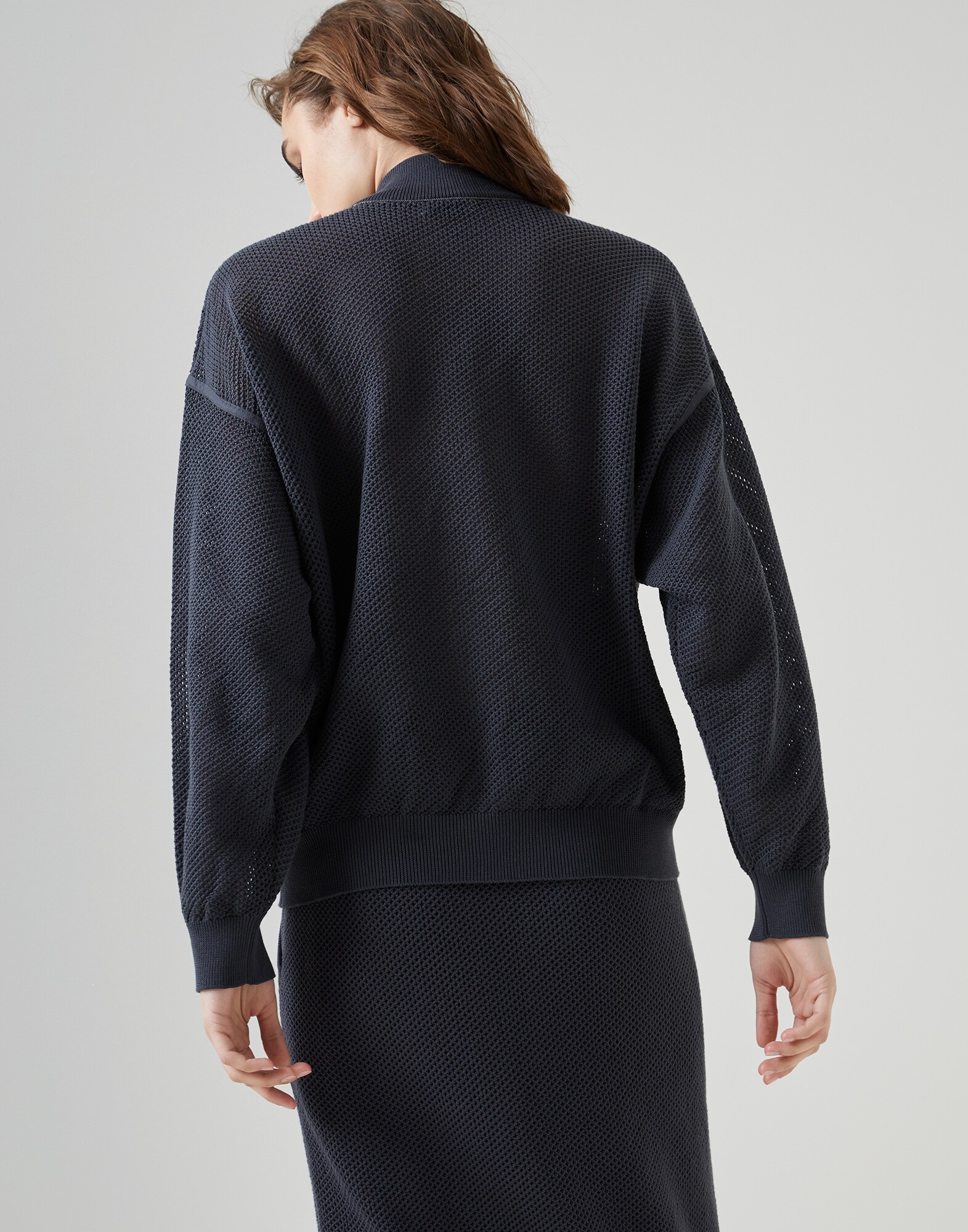 Outerwear-Strickjacke - Rückansicht