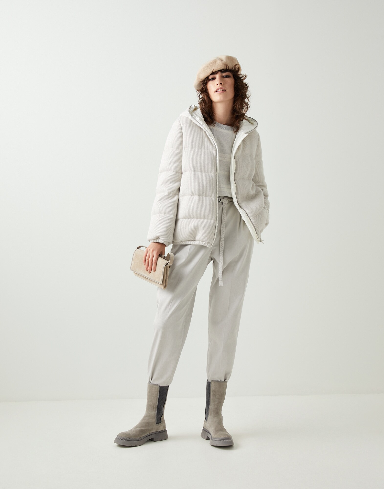 Knit Down Jacket - Full look