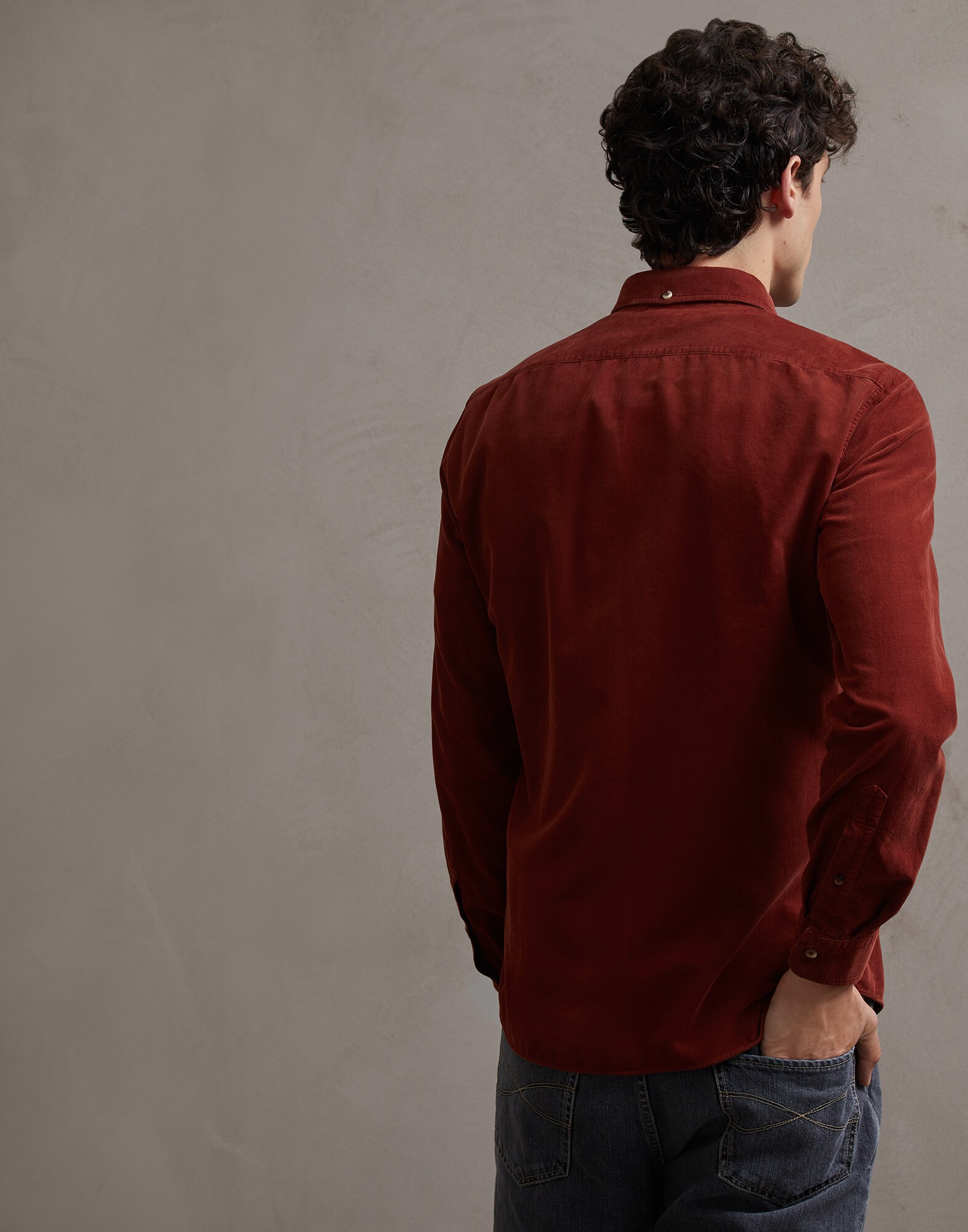 French Collar Shirt Burned Man 2 - Brunello Cucinelli