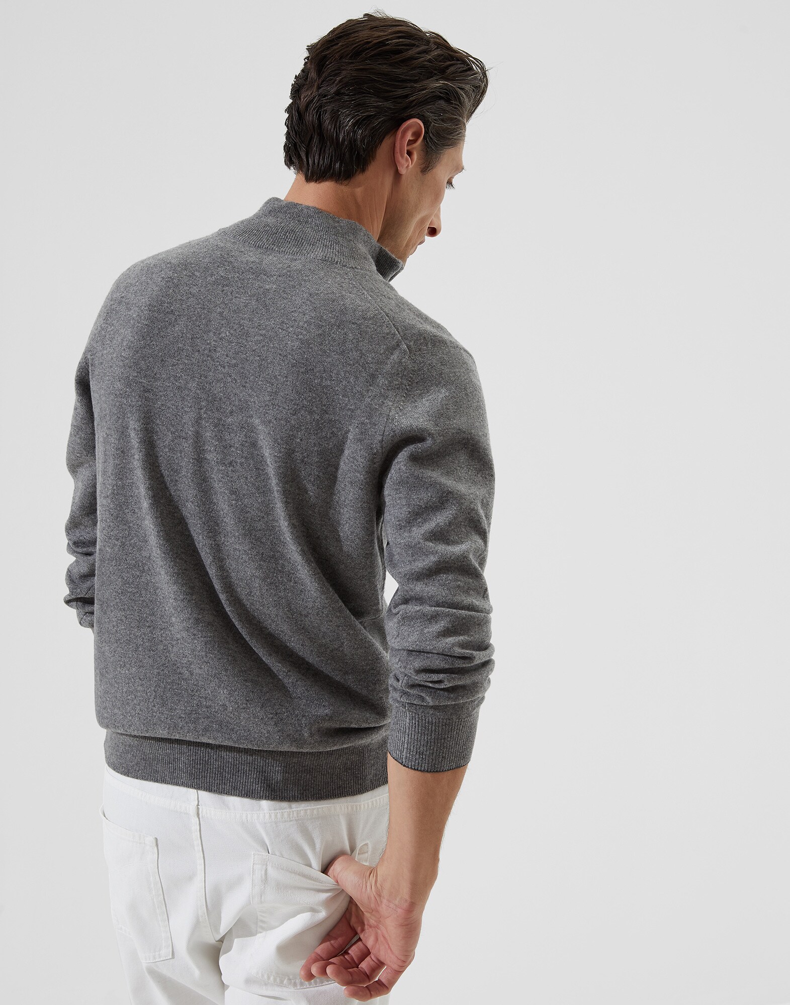 High Neck Sweater - Back