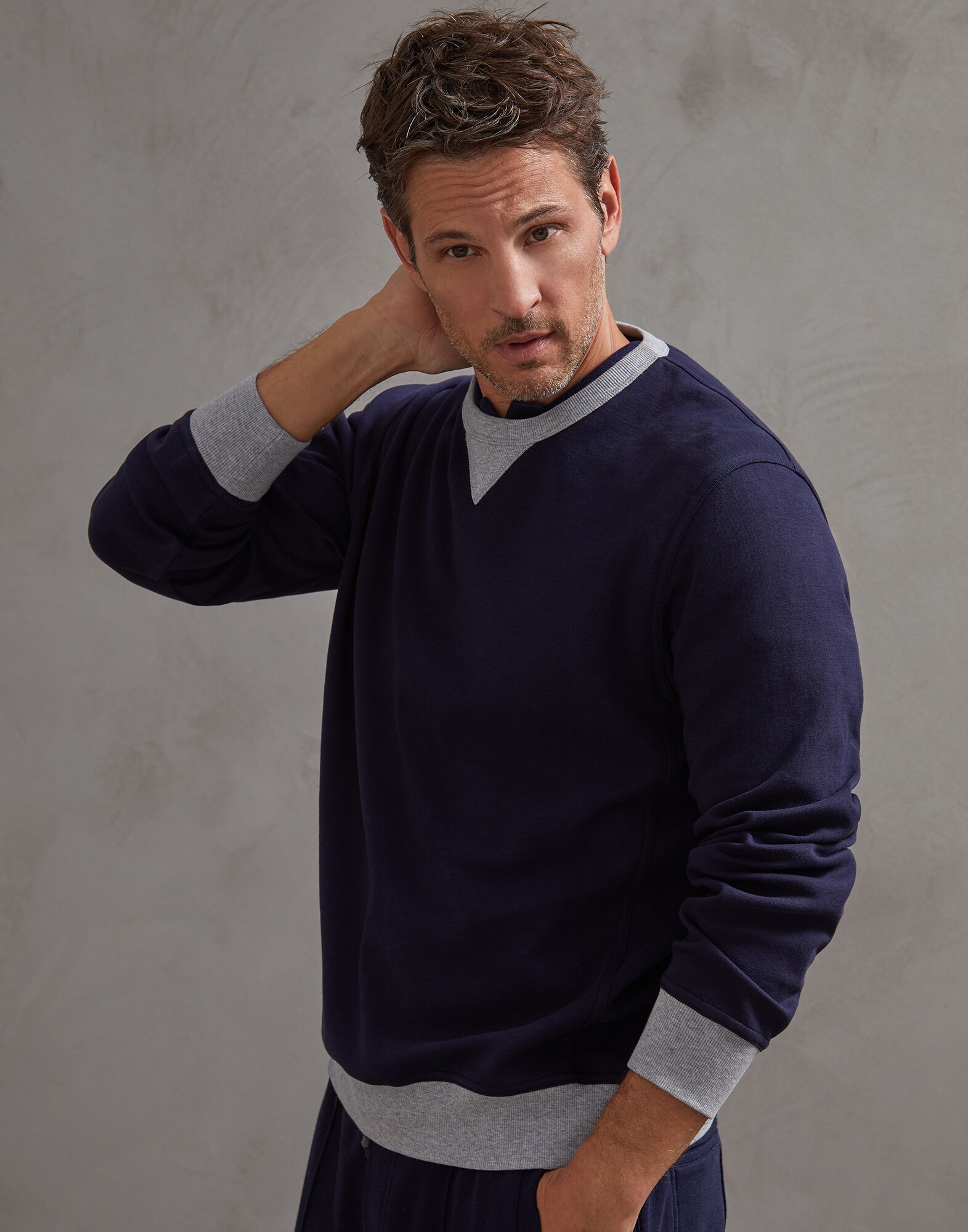 Sweatshirt Cobalt Man 1 - Brunello Cucinelli