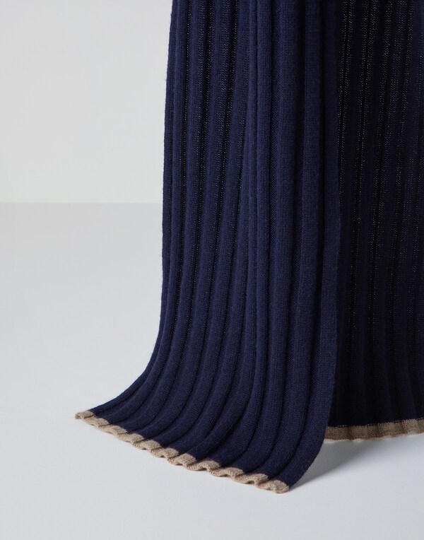Cashmere scarf Navy Blue Man - Brunello Cucinelli